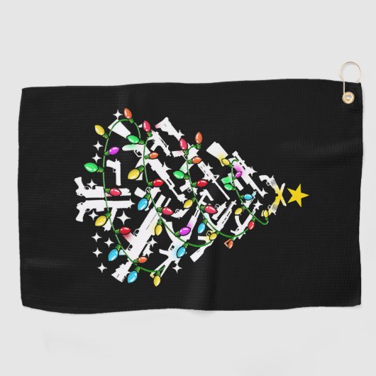Weihnachtsbaumschmuck Golfhandtuch (Horizontal)