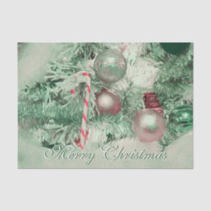 Weihnachtsbaumschmuck Grün Pink Feiertagsbaum Seidenpapier
