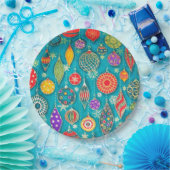 Weihnachtsbaumschmuck Illustration Papierplatte Pappteller (Party)