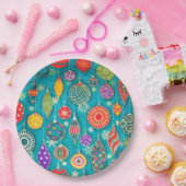 Weihnachtsbaumschmuck Illustration Papierplatte Pappteller (Party)