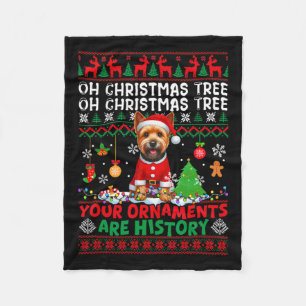 Weihnachtsbaumschmuck ist Geschichte Sweater Norwi Fleecedecke
