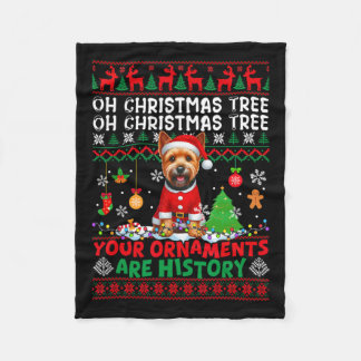 Weihnachtsbaumschmuck ist Geschichte Sweater Norwi Fleecedecke