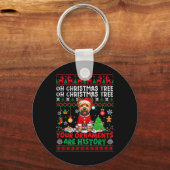 Weihnachtsbaumschmuck ist Geschichte Sweater Norwi Schlüsselanhänger (Vorderseite)