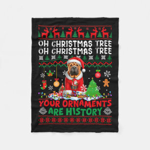 Weihnachtsbaumschmuck ist Geschichte Sweater Santa Fleecedecke