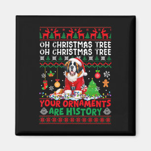 Weihnachtsbaumschmuck ist Geschichte Sweater Santa Magnet