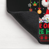 Weihnachtsbaumschmuck ist Geschichte Sweater Santa Mousepad (Ecke)
