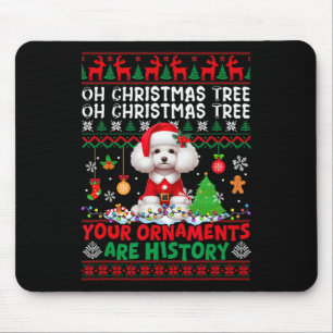 Weihnachtsbaumschmuck ist Geschichte Sweater Santa Mousepad