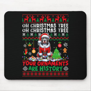 Weihnachtsbaumschmuck ist Geschichte Sweater Santa Mousepad