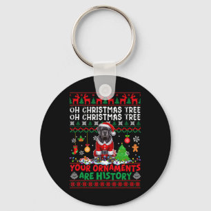 Weihnachtsbaumschmuck ist Geschichte Sweater Santa Schlüsselanhänger