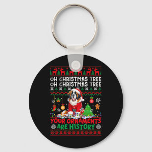 Weihnachtsbaumschmuck ist Geschichte Sweater Santa Schlüsselanhänger