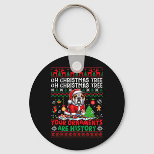 Weihnachtsbaumschmuck ist Geschichte Sweater Santa Schlüsselanhänger