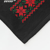 Weihnachtsbaumschmuck ist Geschichte über Schweize Fleecedecke (Ecke)
