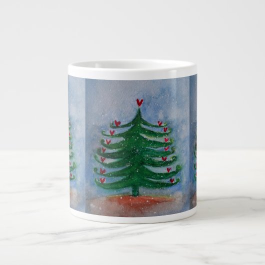 Weihnachtsbaumschmuck Jumbo-Tasse (Vorderseite)