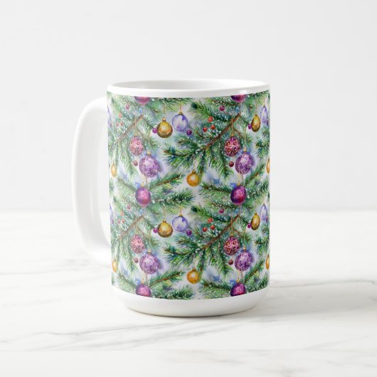 Weihnachtsbaumschmuck Kaffeetasse (Vorderseite Links)