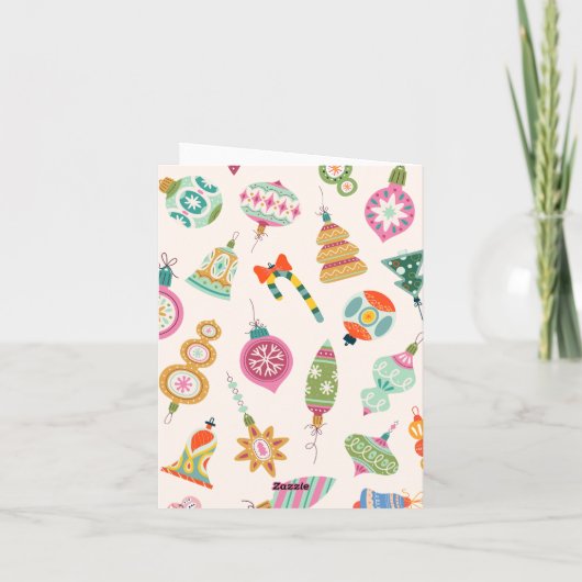 Weihnachtsbaumschmuck Karte (Rückseite)