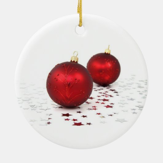 Weihnachtsbaumschmuck Keramik Ornament (Hinten)