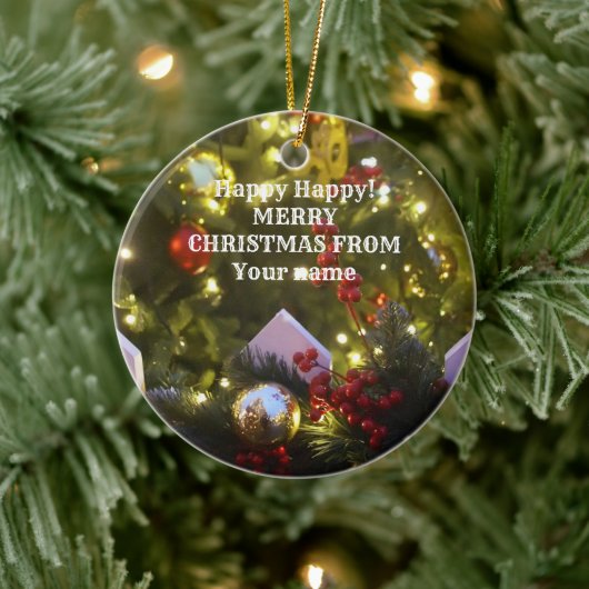 Weihnachtsbaumschmuck Keramik Ornament (Baum)