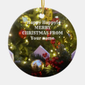 Weihnachtsbaumschmuck Keramik Ornament (Vorne)