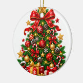 Weihnachtsbaumschmuck Keramik Ornament (Links)
