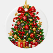 Weihnachtsbaumschmuck Keramik Ornament (Hinten)