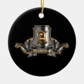 Weihnachtsbaumschmuck Keramik Ornament (Vorne)