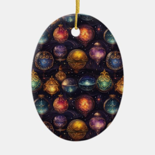 Weihnachtsbaumschmuck Keramik Ornament (Vorne)
