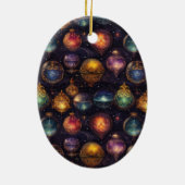 Weihnachtsbaumschmuck Keramik Ornament (Hinten)