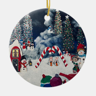 Weihnachtsbaumschmuck Keramik Ornament