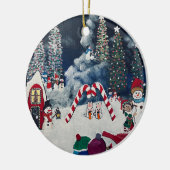 Weihnachtsbaumschmuck Keramik Ornament (Links)