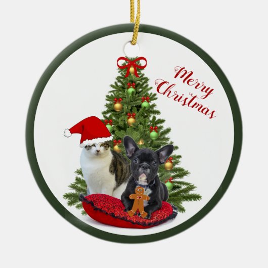 Weihnachtsbaumschmuck Keramik Ornament (Vorne)