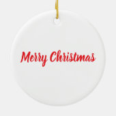 Weihnachtsbaumschmuck Keramik Ornament (Hinten)