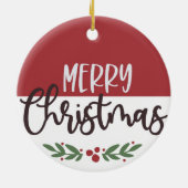 Weihnachtsbaumschmuck Keramik Ornament (Hinten)