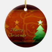 Weihnachtsbaumschmuck Keramikornament (Hinten)