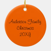 Weihnachtsbaumschmuck Keramikornament (Hinten)