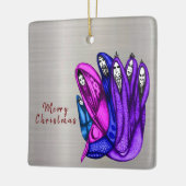 Weihnachtsbaumschmuck Keramikornament (Links)