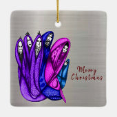 Weihnachtsbaumschmuck Keramikornament (Rückseite)