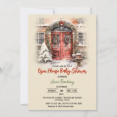 Weihnachtsbaumschmuck Kinderdusche Einladung (Vorderseite)