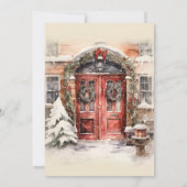 Weihnachtsbaumschmuck Kinderdusche Einladung (Rückseite)