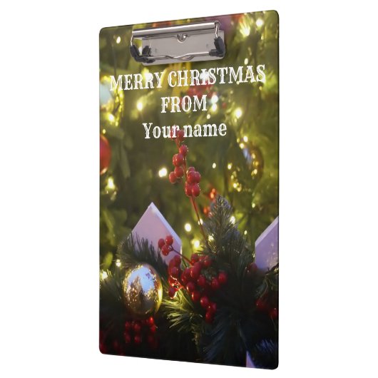 Weihnachtsbaumschmuck Klemmbrett (Links)