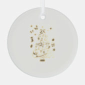 Weihnachtsbaumschmuck Kunst und Design Ornament Aus Glas (Rückseite)