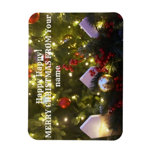 Weihnachtsbaumschmuck Magnet (Vertikal)