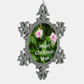 Weihnachtsbaumschmuck #Mama Schneeflocken Zinn-Ornament (Links)