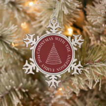 Weihnachtsbaumschmuck mit Schneeflocken