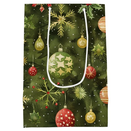 Weihnachtsbaumschmuck Mittlere Geschenktüte (Rückseite)