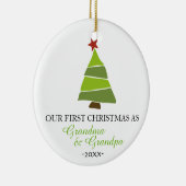 Weihnachtsbaumschmuck Oma und Opa Keramikornament (Rechts)