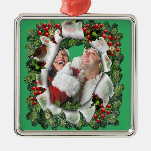 Weihnachtsbaumschmuck Ornament Aus Metall (Vorne)