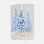 Weihnachtsbaumschmuck Ornament Aus Metall (Vorderseite links)