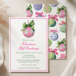 Weihnachtsbaumschmuck Party Einladung