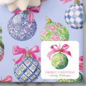 Weihnachtsbaumschmuck Quadratischer Aufkleber