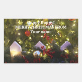 Weihnachtsbaumschmuck Rechteckiger Aufkleber (Vorderseite)